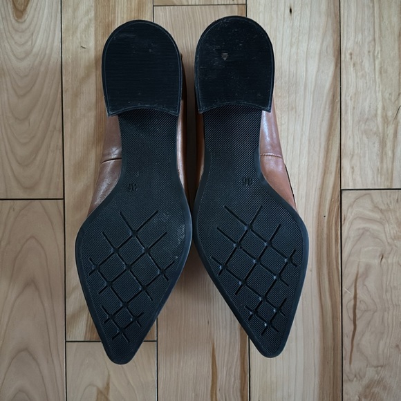 Tamaris Brown Leather Loafers - Picture 3 of 4